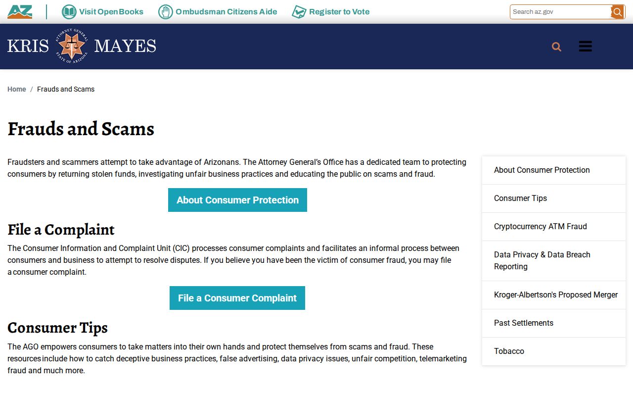 Kingman residents directory Arizona consumer protection resource