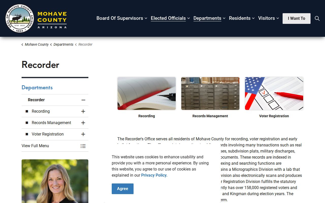 Kingman street directory Mohave County Recorder services